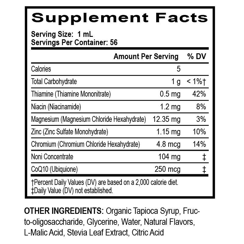 Amare NitroXtreme -supplements facts